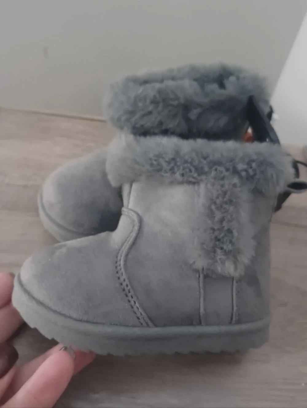 Wonder Nation Gray Boots Infants Sz 4